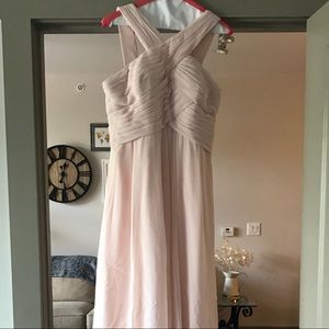 Bill Levkoff Blush Pink Bridesmaid Dress